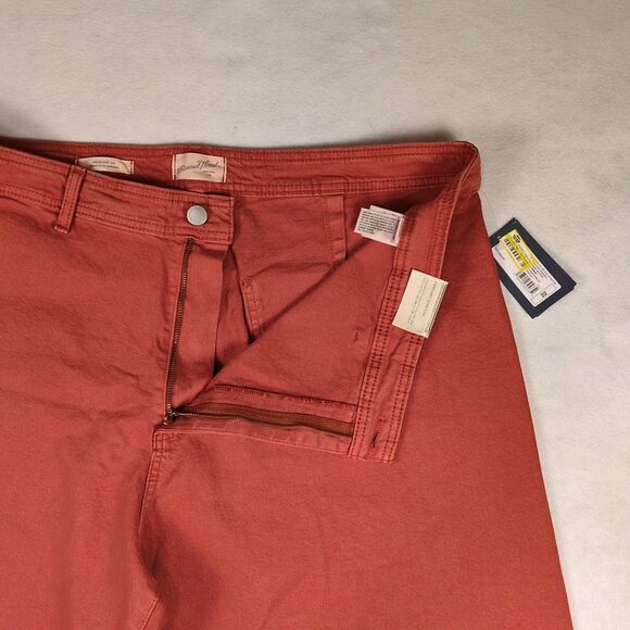 Universal Thread Womens 22 High Rise Sailor Wide Leg Ankle Jean Red Coral Casual - Picture 7 of 15